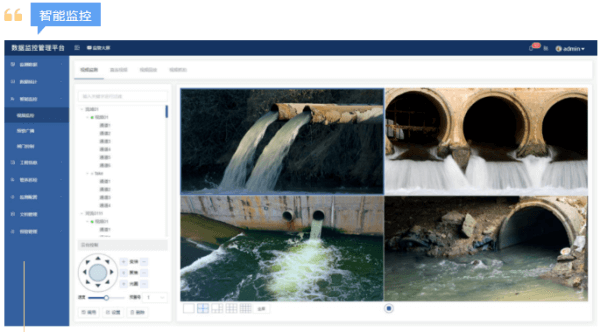 四信城市排污口在線監(jiān)測方案智能監(jiān)控界面展示